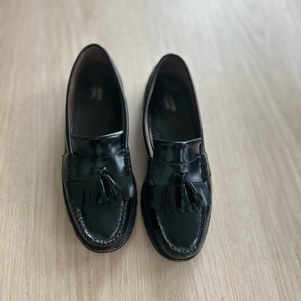G.H. Bass & Co. Black Leather Tassel Loafers